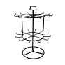 2-Tier Metal Rotating Jewelry Stand Holder Black Counter Top Earring Jewelry Necklace Display Rack