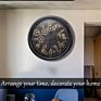 20 Inch European Antique Industrial Design Rolling Gear Wall Clock