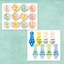 20Pcs or 32Pcs round Sticker Baby Month Growth Milestone Sticker Newest Printing Sticker