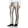 2 Piece Latest Design Men Suit Silver Coat Pant Men Suit Groom Wedding Suit