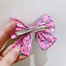 2Pcs/Pair 24 Colors Vintage Linen Fabric Bow Hair Clip Korean Headwear Ponytail Clip Simple Fabric Girl Hair Bows