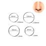 316L Surgical Steel Septum Nose Piercing Helix Cartilage Rook Hoop Earring Hinged Clicker Segment Nose Ring Body Jewelry