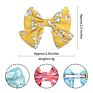 3.3Inch 2Pc/Lot 24 Colors Cute Colorful Solid Ribbon Grosgrain Hair Bow with Clips Ribbon Headwear Hairpin Hair Accessories