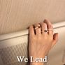 34 Models Vintage Handmade Irregular Geometric Adjustable Stacking Freshwater Baroque Pearl Beaded Heart Elastic Ring Women Girl