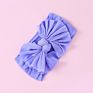 35 Colors Nylon Hair Accessories American Handmade Baby Kids Headwrap Elastic Bow Headband