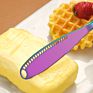 3 In1 Multifunction Dinner Cheese Dessert Jam Bread Butter Knife Multi-Colored Cheese Slicer Grater Spreader