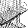 3 Tier Hanging Wire Basket Wall Mounted Storage Bins with Adjustable Chalkboards and S-Hooks - Fruit and Pantry Organization