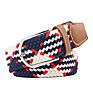 42 Colors Men Women Casual Knitted Pin Buckle Belt Woven Canvas Elastic Expandable Braided Stretch Belts Plain Webbing Strap