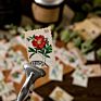 45Pcs per Box Forest Password Mini Boxed Stickers Vintage Diy Decorative Guitar Skateboard Decor Scrapbook Sticker Decor