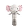 4 Designs Cartoon Rabbit Elephant Dog Deer Animal Stick Baby Hand Rattle Plush Rattle Soft Toys