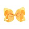 4 Inch 40 Plain Colors Yellow Kids Grosgrain Ribbon Hair Bows Hairbows with Alligator Clips Boutique for Girls 612