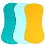 4 Pack of Baby Burp Cloths 3 Layers Extra Soft Waterproof Absorbent Burp Cloths