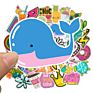 50 Small Fresh Wish Suitcase Kawaii Japan Cartoon Wall Sticker