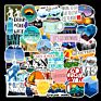 50Pcs Outdoor Go Hiking Camping Picnic Graffiti Sticker Skateboard Luggage Laptop Waterproof Travel Stickers Printing