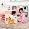 51.8*35.8*35.5Cm Foldable Organizer with Lid Oxford Fabric Cute Animal Washable Kids Toys Storage Box