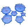 6/12Pcs Silicone Stretch Lids Universal Lid Silicone Bowl Pot Lid Silicone Cover Pan Cooking Food Fresh Cover Microwave Cover