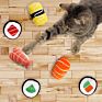 6 Pack Sushi Cat Toys with Catnip Sushi Roll Pillow Kitten Chew Bite Supplies Boredom Relief Fluffy Kitty Teeth Cleaning Chewing