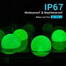 6Pcs/Lot Rgb Color Change 3Inch Ip65 Waterproof Replaceable Button Cell Kids Toys Led Floating Pool Balls Lights