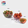 700Ml Clear Stackable round as Plastic Salad Bowl Mixing Bowl for Home and Restaurant