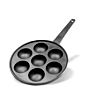 7 Hole Dimple Cast Iron Takoyaki Pan Antique Cast Iron Danish Pastry Pan Muffin Corn Biscuit Bread Mold Mini Pancake Cake Pan