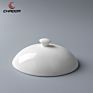 8 Inch Oval Plate Food Plate Dish Set Porcelain Tableware Ceramic Dessert Dishes Ceramic Butter Plate with Lid