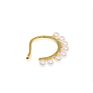 925 Sterling Silver Jewelry Freshwater Pearl Cuff Ear Earrings for Women Gift