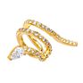 925 Sterling Silver Non Pierced Hip Hop Spiral Snake Ear Cuff Earring