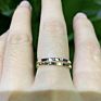 925 Sterling Silver Simple Jewelry Dainty Stacking Ring Set Hammered Band Rings