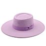 9Cm Wide Brim Bowknot Bowler Hat Ladies Elegant Retro Style British Woolen Jazz Hat Autumn Solid Color Panama Hat