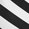 9Ft Garden Outdoor Manual Tilt round Patio Umbrella, Black and White Stripe Fabric