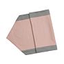 A Grade Luxury Pink Grey Spliced Series Polyester Embroidery 6 in 1 Bed Runner Waist Cushion Cover Decor Set