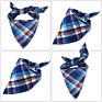 Adjustable Pet Washable Triangle Plaid Pet Bandanas Dog Scarf Bandana