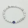 Adjustble Evil Eye Bracelet Volcanic Rock Beaded Bracelet Vintage Gift for Women Man