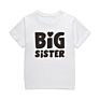 and Kids T Shirt Funny Big Sister Slogan Girls Cotton Tees Child Tops Shirts Ka-181