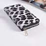 Animal Printed Cheetah Clutch Zipper Coin Purse Leopard Pattern Card Holder Long Women Leather Wallet