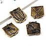 Anime around the Attack on the Giants Legion Logo Brooch Four Different Patterns Shield Insignia Collar Pin Anime Lovers Gifts