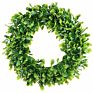 Artificial Boxwood Wreath Mini Green Wreath and Garland for Home Party Decoration