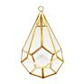 Artificial Indoor Plant Crystal Hanging Geometric Glass Terrarium Rose Gold Glass & Crystal Vases