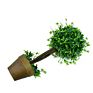 Artificial Plastic Plant Boxwood Grass Ball Ornament with Pot Supermarket Garden Shop Decoration