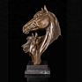 table decoration bronze casting horse head statue sculpture for sale