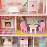 Astm En71 Diy Dollhouse Wooden Doll House for Kids Children's Day Christmas Gifts