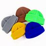 Autumn and Men's and Women's Hip-Hop Hats Solid Color Wild Knitted Hats Warm Hat