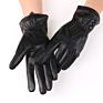 Autumn and Outdoor Cycling, Cycling, Driving, plus Velvet, Warm and Cold, Ladies Leather Gloves
