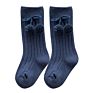 Autumn Children's Knee High Socks Baby Girls Cute Ball Decoration Tube Socks Little Girls Pom Deco Double Needle