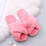 Autumn House Shoes Women Home Slippers Warm Faux Fur Ladies Cross Soft Plush Furry Female Open Toe Shoes