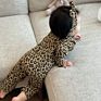 Autumn Newborn Infant Toddler Boys Girls Clothes Casual Leopard Long Sleeve O-Neck Knitted Cotton Baby Jumpsuit