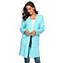 Autumn Young Ladies Coat Ladies Long Sleeved Shawl Sweater Polyester Women Open Cardigan