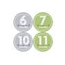 Baby 12 Monthly Photo Props Pregnant Woman Commemorative Sticker Baby Milestone Stickers for Girl or Boy Infant Onesie