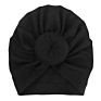 Cotton Solid Color With Donuts Knotted Newborn Headscarf