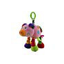 Baby Cute Soft Rattle Toy Teether Soft Plush Ring Rattle Toy for Baby 0-24 Months